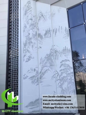 Geperforeerde metalen gevels schermpanelen aluminium bekleding leverancier in Guangzhou China