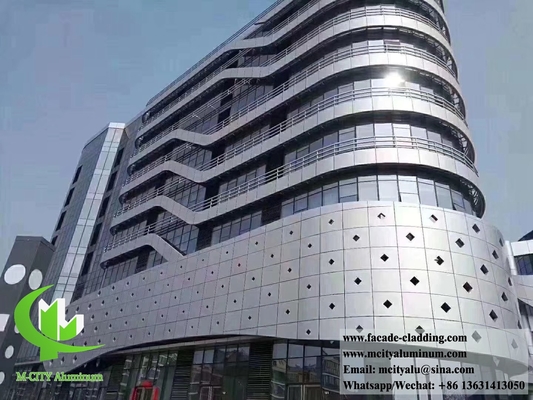 Antiroest geperforeerde metalen gevels aluminium bekleding panelen leverancier in China