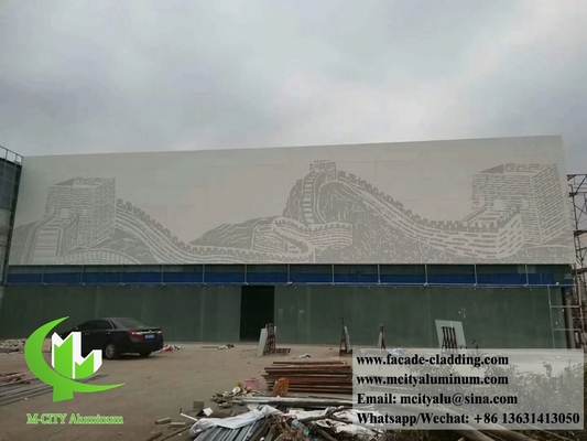 Antiroest geperforeerde metalen gevels aluminium bekleding panelen leverancier in China