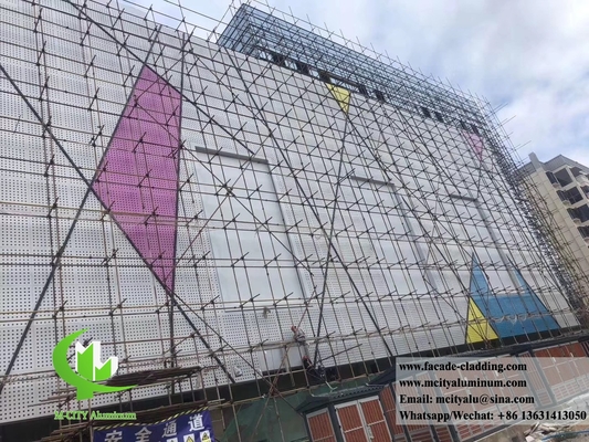 Antiroest Geperforeerde metalen gevels Geperforeerde schermgevels aluminium