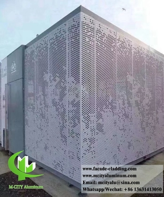 3 mm geperforeerd plaat met aluminium gevel bekleding project