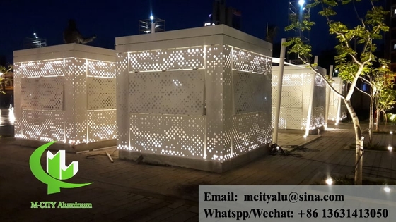 Geperforeerde metalen gevels schermpanelen aluminium bekleding leverancier in Guangzhou China