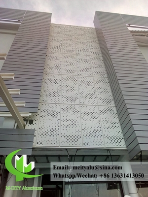 Afrika 2 mm geperforeerd plaat met aluminium gevel bekleding project