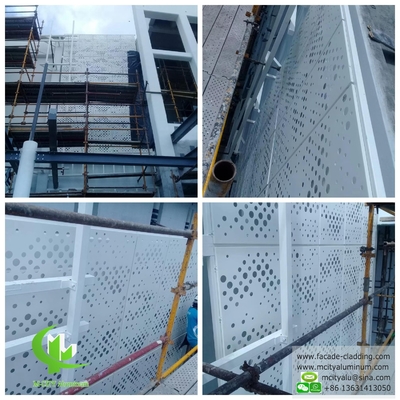 Afrika 2 mm geperforeerd plaat met aluminium gevel bekleding project