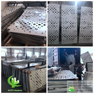 Afrika 2 mm geperforeerd plaat met aluminium gevel bekleding project