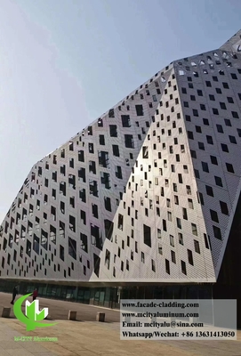 Antiroest Geperforeerde metalen gevels Geperforeerde schermgevels aluminium