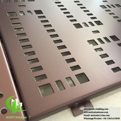 Externe geperforeerde schermgevel aluminium bekledingspanelen leverancier in China