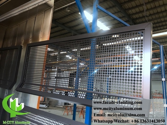 Duurzame geperforeerde metalen bekleding metalen gevels aluminium fabriek in Guangzhou