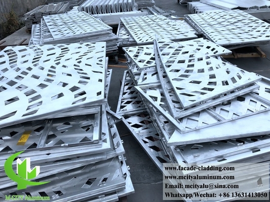 Vervaardiging van aluminium geperforeerde bekleding van metalen gevels in Guangzhou