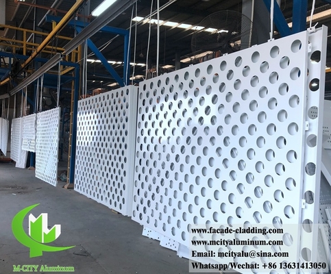 Externe geperforeerde schermgevel aluminium bekledingspanelen leverancier in China