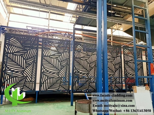 Metalen bekleding Aluminium gevels Metalen scherm voor wandbekleding poeder bedekt met zwart