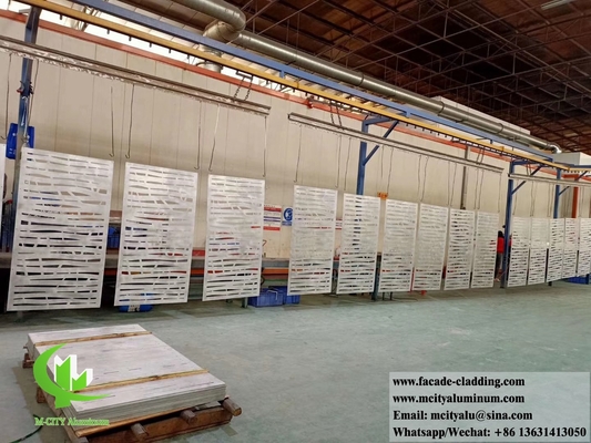 Metalen bekleding Aluminium gevels Metalen scherm voor wandbekleding poeder bedekt met zwart