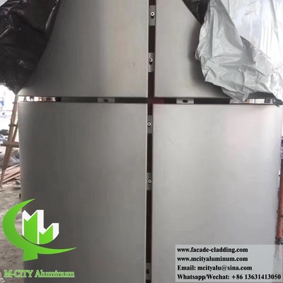 Geperforeerde metalen gevels aluminium wandbekleding PVDF natuurkleur en roest
