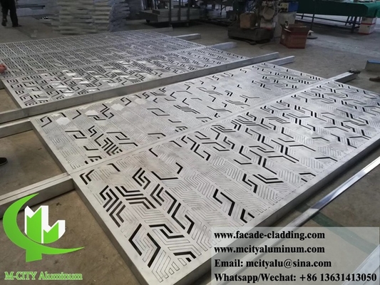 Perforated aluminium screen laser cut metal screen/voor hekken, gevels, dekoratieve bekleding
