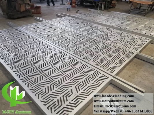 Perforated aluminium screen laser cut metal screen/voor hekken, gevels, dekoratieve bekleding