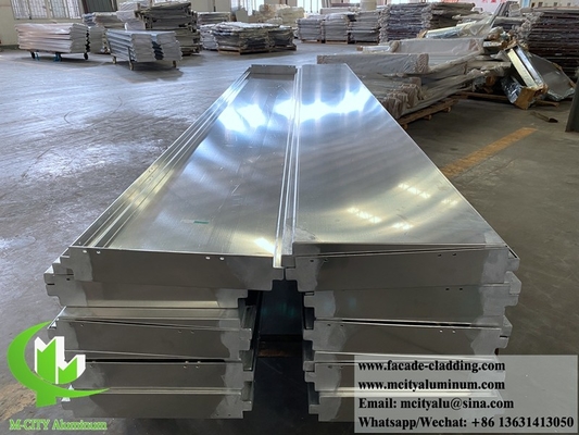 Steenkleurig aluminiumplaat massief wandbekleed paneel voor gevel duurzaam voor buiten