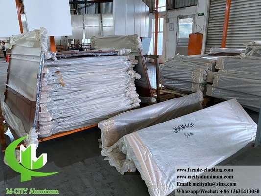 Metalen met lasergesneden scherm van aluminium, bekleed voor de buitenversiering van gevels van gebouwen