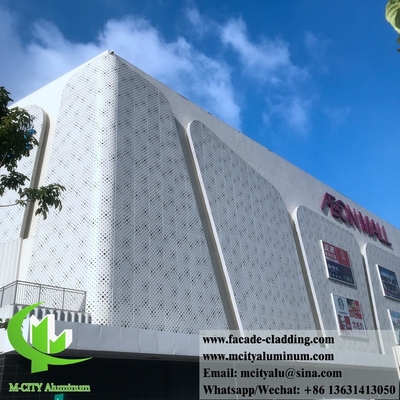 Aluminium bekledingspaneel met decoratief scherm voor gevels van gebouwen