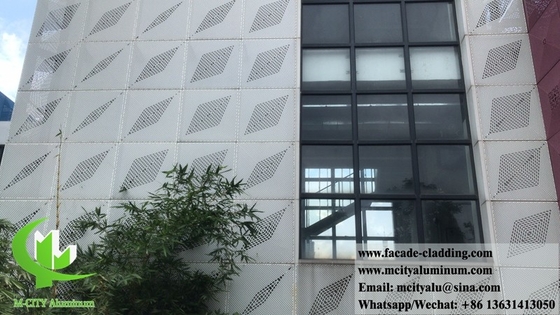 3D decoratieve geperforeerde plaat scherm panelen Aluminium bekleding panelen