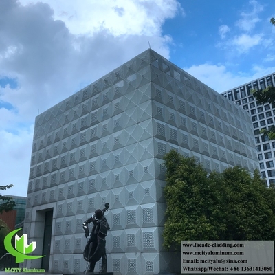 Dekoratieve geperforeerde plaat-schermpanelen Aluminium buitenkant