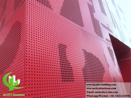 Decoratieve geperforeerde platen met aluminium bekleding