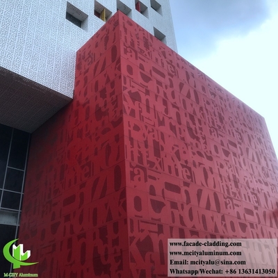 Decoratieve geperforeerde platen met aluminium bekleding