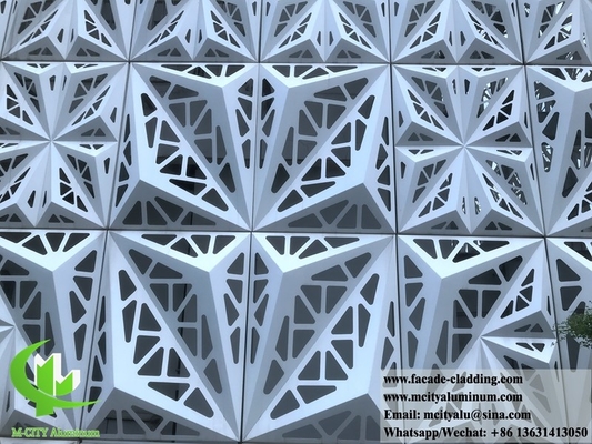 3D-vorm hol aluminium decoratief paneel met massief bekleding aluminium metaalplaat