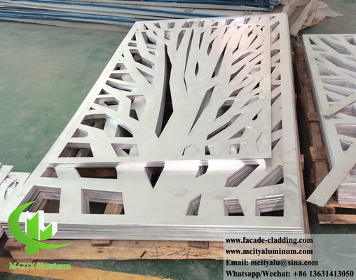 Metalen bekleding met lasergesneden aluminiumplaat voor metalen schermen voor gevels, wandbekleding, hekken, balkons