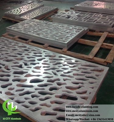 Metalen bekleding met lasergesneden aluminiumplaat voor metalen schermen voor gevels, wandbekleding, hekken, balkons