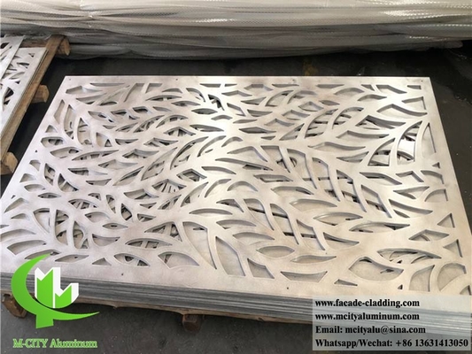 Metalen bekleding met lasergesneden aluminiumplaat voor metalen schermen voor gevels, wandbekleding, hekken, balkons
