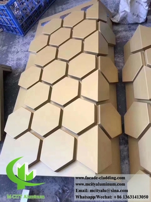 3D-vormig metaalplaat voor wandbekleding metalen scherm voor gebouw gevels aluminium duurzaam