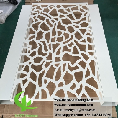 Decoratief metalen scherm aluminium scherm voor tuin hek met laser snij ontwerp