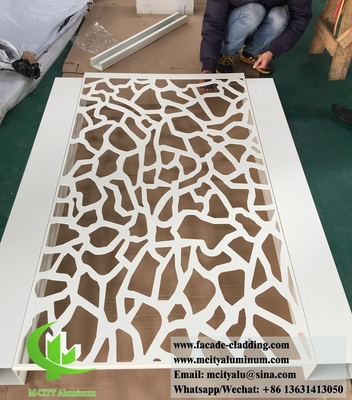 Decoratief metalen scherm aluminium scherm voor tuin hek met laser snij ontwerp