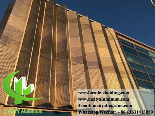 Aluminiumplaten met perforatie van metalen binnenschermen voor wandbekleding