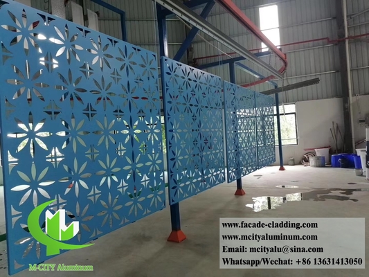 3D gevel metalen scherm perforatie plaat aluminium bekleding voor buitenversiering