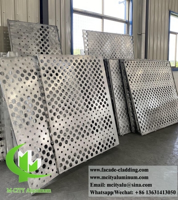 Perforated metal screen aluminiumplaat voor gevelbekleding van gebouwen, dikte 3 mm