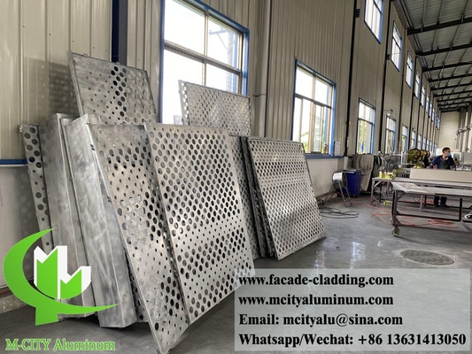 Perforated metal screen aluminiumplaat voor gevelbekleding van gebouwen, dikte 3 mm