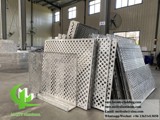 geperforeerd aluminium bekleding gevelpaneel 3 mm dik 1m x 2m gevouwen