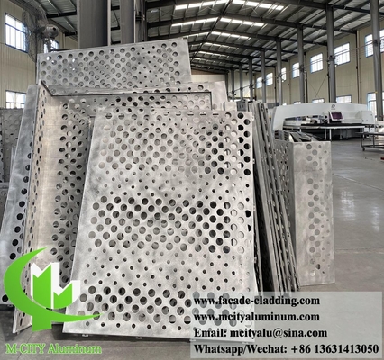 Aluminium massief paneel voor wandbekleding, buiten brandwerend