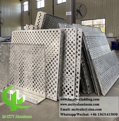 Perforated metal screen aluminiumplaat voor gevelbekleding van gebouwen, dikte 3 mm