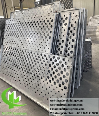 Perforated metal screen aluminiumplaat voor gevelbekleding van gebouwen, dikte 3 mm