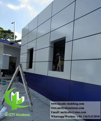 Vaste wandbekleding metalen panelen aluminium gevels splinterkleur dikte 3 mm