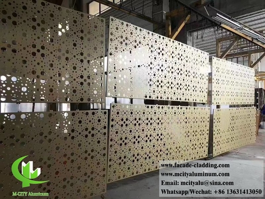 Metalen met lasergesneden scherm aluminium decoratief paneel voor gevelbekleding