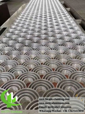 Aluminium massief paneel voor wandbekleding, buiten brandwerend