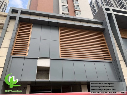 Vaste wandbekleding metalen panelen aluminium gevels splinterkleur dikte 3 mm