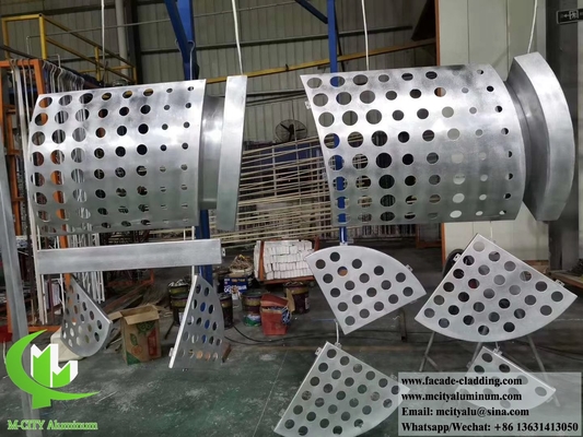 Aluminium massief paneel voor wandbekleding, buiten brandwerend
