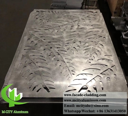 metalen gevel, aluminium bekleding, decoratief scherm, poederlaag