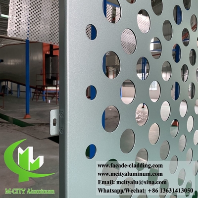 Architectonische metalen geperforeerde bekleding aluminium gevels duurzame PVDF-coating