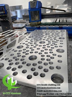 Aluminium decoratief scherm met buitenste metaalplaat voor de decoratie van tuinheining