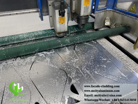 Buitenste metalen panelen aluminium gevels systeem cnc snijden decoratieve patronen op maat metaalplaat